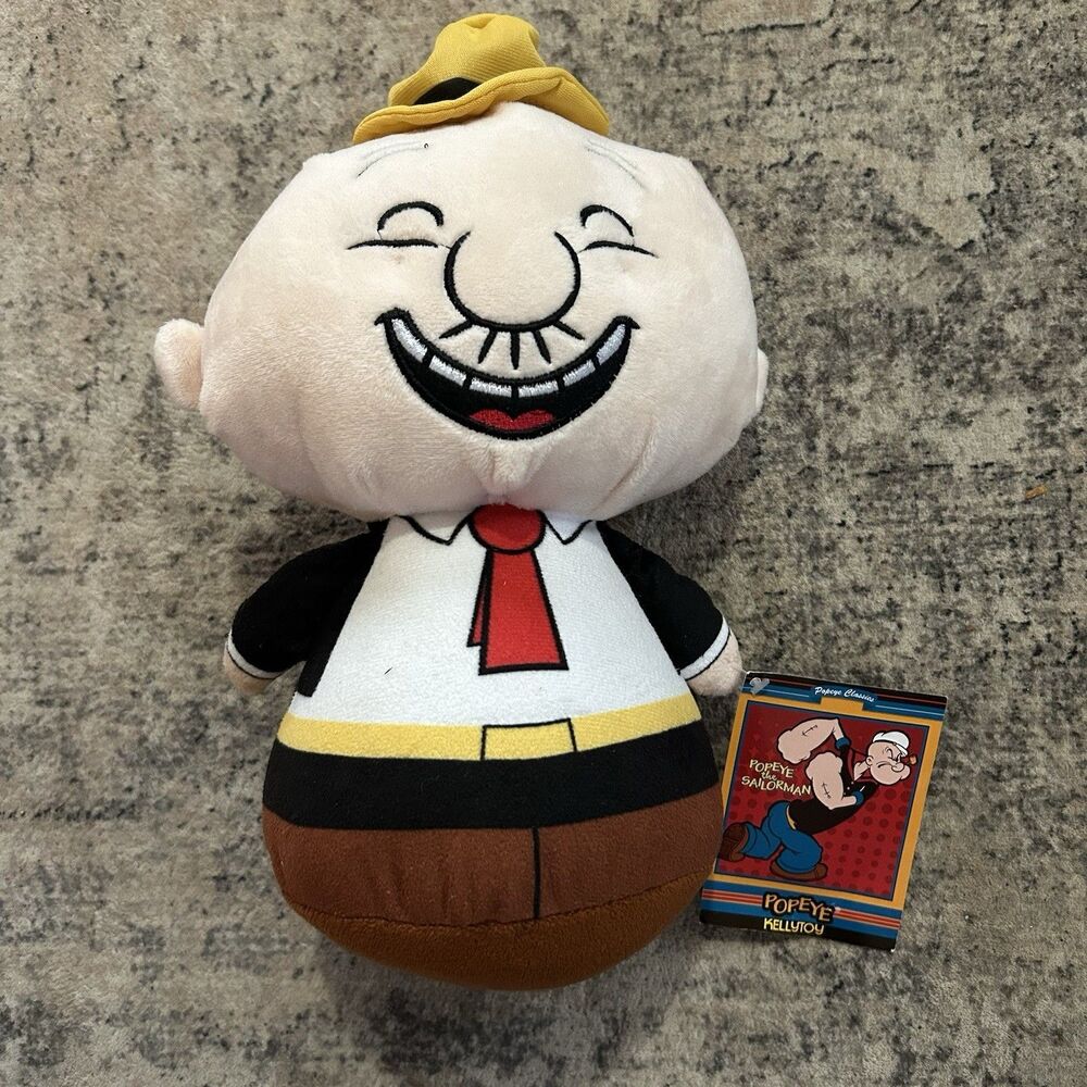 Popeye The‎ Sailor Man 11" Wimpy Plush Kellytoy 2018 Stuffed Toy Wobble